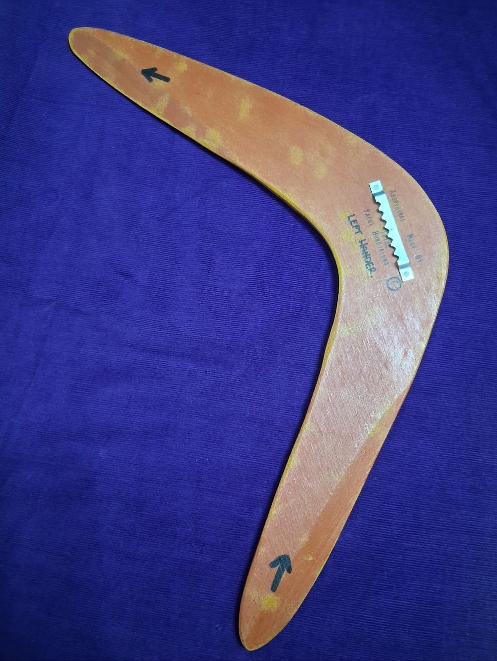 Vintage Left Hander Boomerang Langton Aboriginal 10" Arms Yaegl Bundjalung - Picture 16 of 17